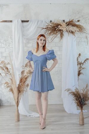 Платье , голубое