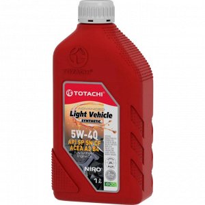 Масло моторное Totachi Niro LV 5w40 синтетическое, API SP/CF, ACEA A3/B4, универсальное, 1л, арт. 19801