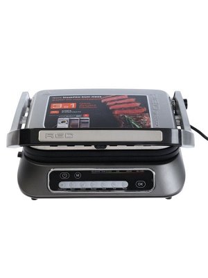 Гриль электрический RED SOLUTION SteakPRO RGM-M805, 2100 Вт, антипригарное покрытие, 36х33 см