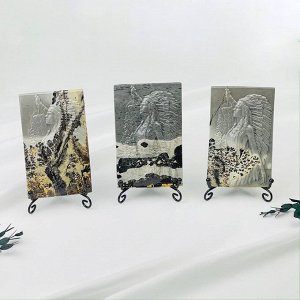 Яшма пейзажная (Индеец с волком символ лидерства и зищиты)
