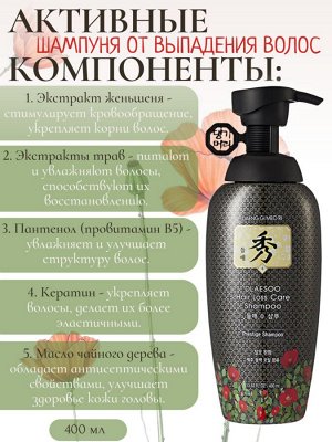 Daeng Gi Meo Ri Шампунь против выпадения волос 400 мл Dlae Soo Anti-Hair Loss Shampoo