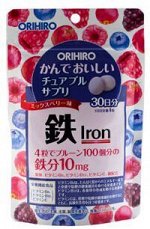 Orihiro Железо с витаминами 120 жевательных таблеток