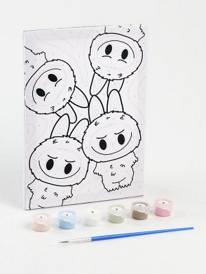 Картина по номерам «Пушистики» 21x15 см