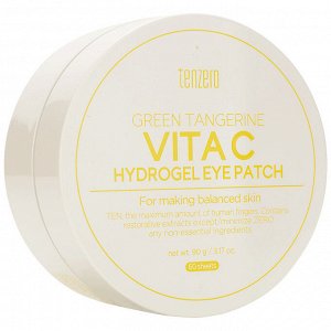 Патчи гидрогелевые для глаз с экстрактом зеленого мандарина Tenzero Green Tangerine Vita C Hydrogel