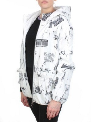 ZW-2183-1C WHITE Куртка демисезонная женская BLACK LEOPARD (100 гр.синтепона)