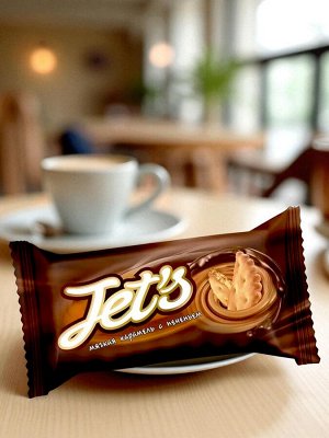Конфеты из хрустящего печенья в мягкой карамели и глазури Jet`s (упаковка 0,5 кг)