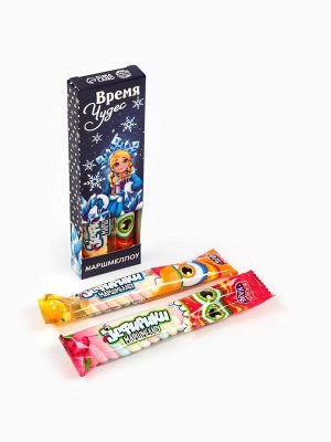 Маршмеллоу-стик «Время чудес», вкус: клубника и манго, 10 г ( 2 шт. x 5 г).