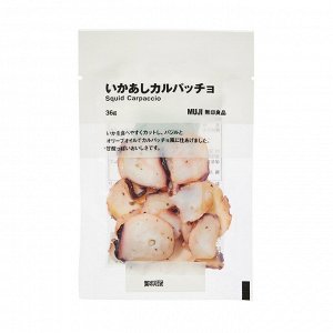 MUJI Squid Carpaccio – кальмар карпаччо с базиликом и оливковым маслом