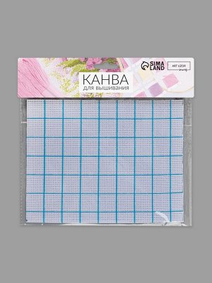 Канва для вышивания, в клетку, №11, 30x20 см, белая