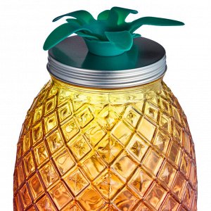 Стеклянный диспенсер для напитков Pineapple, 4 л, 18×25,5 см, с металлическим краном