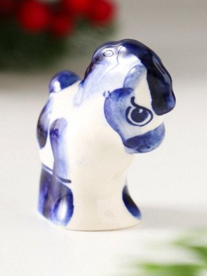 Фигурка фарфор «Пони малая», 4.5x4.5x2.5 см, гжель