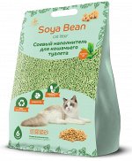 Соевый наполнитель для кошачьего туалета &quot;ЗооДом &quot;Soya Bean&quot;, 6 л/2,5 кг, зелёный чай (1/6)