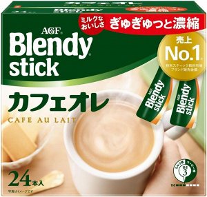AGF Blendy Stick Cafe au Lait – растворимый кофе со сливочным вкусом