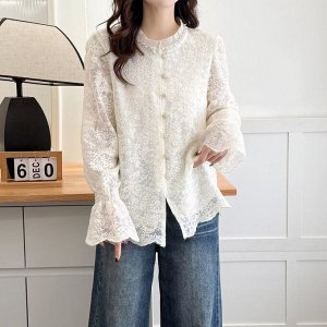 Кофта женская с кружевом PLUS SIZE