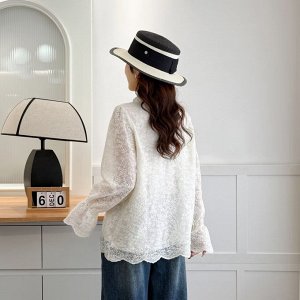 Кофта женская с кружевом PLUS SIZE