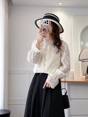 Кофта женская с кружевом PLUS SIZE