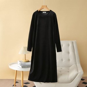 Платье женское с длинным рукавом PLUS SIZE