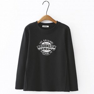 Женский лонгслив с принтом PLUS SIZE