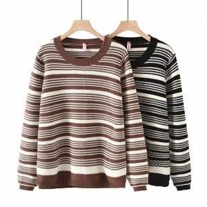 Свитер женский с принтом PLUS SIZE