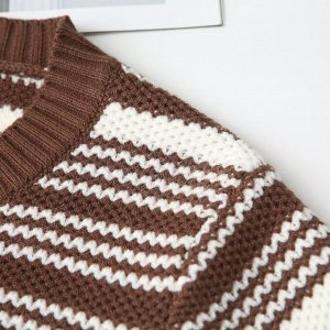 Свитер женский с принтом PLUS SIZE