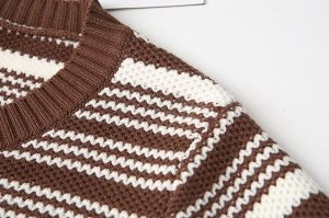Свитер женский с принтом PLUS SIZE