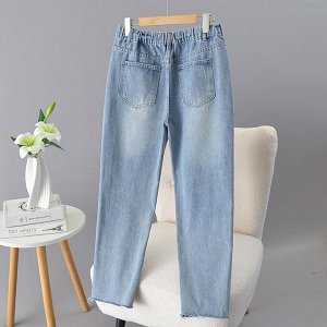 Джинсы женские с потертостями PLUS SIZE