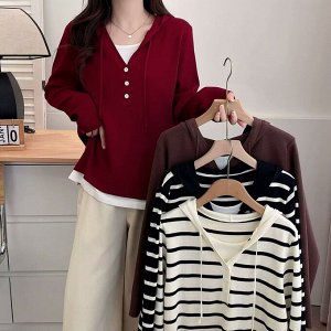 Кофта женская с капюшоном PLUS SIZE
