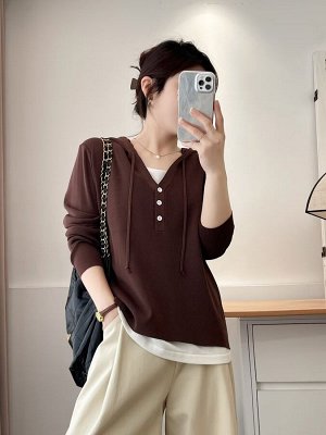 Кофта женская с капюшоном PLUS SIZE