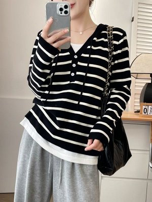 Кофта женская с капюшоном PLUS SIZE