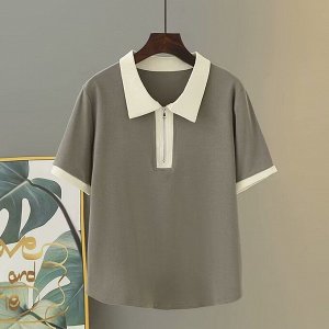 Футболка поло женская PLUS SIZE