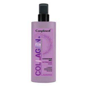 COMPLIMENT Спрей-мист для волос коллагеновый COLLAGEN+HYALURONIC ACID ЭКСТРЕМАЛЬНЫЙ ОБЪЕМ для поврежденных и ослабленных волос, 200мл