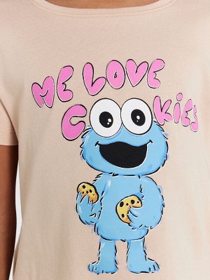 Пижама для девочек с принтом "Me love cookies"