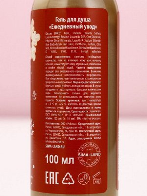 Подарочный набор новогодний женский «Зимнее чудо»: гель для душа и пена для ванны, 2×100 мл
