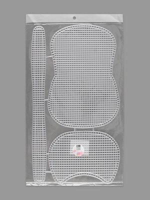 Канва-основа для вышивания сумки, пластиковая, 42x24 см, цвет белый