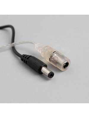 Гирлянда «Мишура» 6 м роса, IP20, серебристая нить, 480 LED, свечение тёплое белое, 12 В