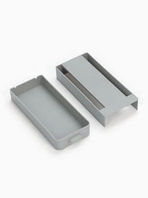 Ящик для хранения, скрытый потайной под стол, 20x9x4 см, серый