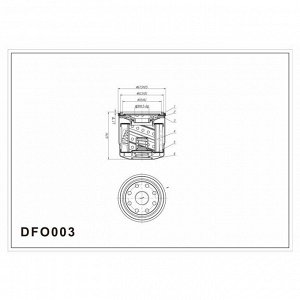 Фильтр масляный Double Force, арт. DFO003