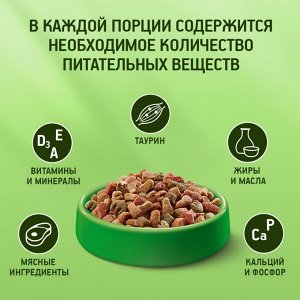 Сухой корм KiteKat «Аппетитная курочка» для кошек, 350 г