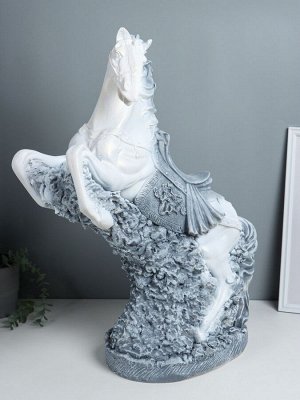 Фигура гипс «Конь, Арабский скакун», 67x47x24 см, антик