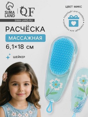 Расчёска - шейкер LOOK, 6.1x18(±1) см, МИКС