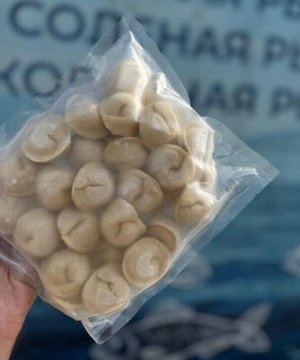 Пельмени с кальмаром и палтусом