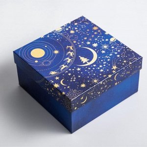 Набор подарочных коробок 5 в 1 «С новым годом», 14x14x8 - 22x22x12 см