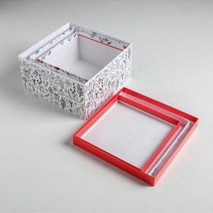 Набор подарочных коробок 3 в 1 «С Новым годом», 18x18x10‒22x22x12 см