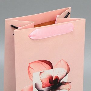 Пакет подарочный ламинированный под бутылку, упаковка, «You are beautiful», 13x36x10 см