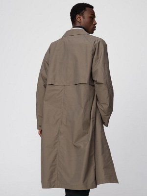 UNIQLO U - плащ оверсайз с потайной застёжкой - 34 BROWN