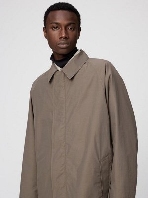 UNIQLO U - плащ оверсайз с потайной застёжкой - 34 BROWN