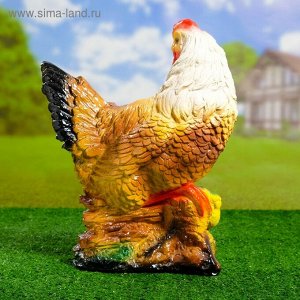 Садовая фигура "Курица с цыплятами" 40см