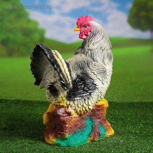 Садовая фигура "Курица с цыплятами" микс