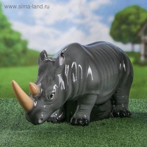 Садовая фигура "Носорог" глянец