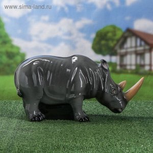 Садовая фигура "Носорог" глянец